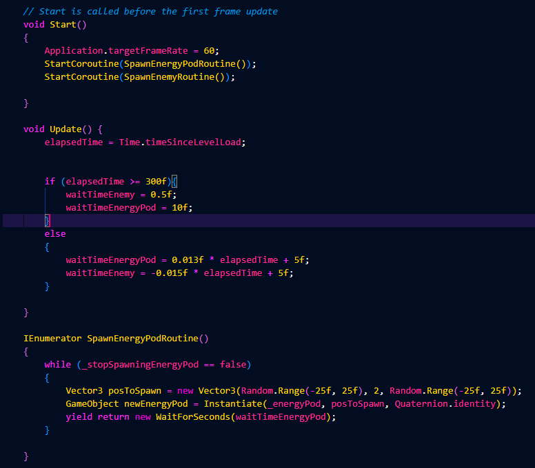 Spawning example illustration