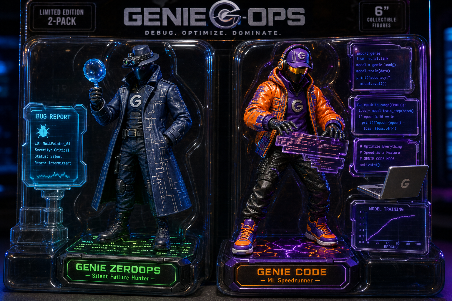Genies action figurines